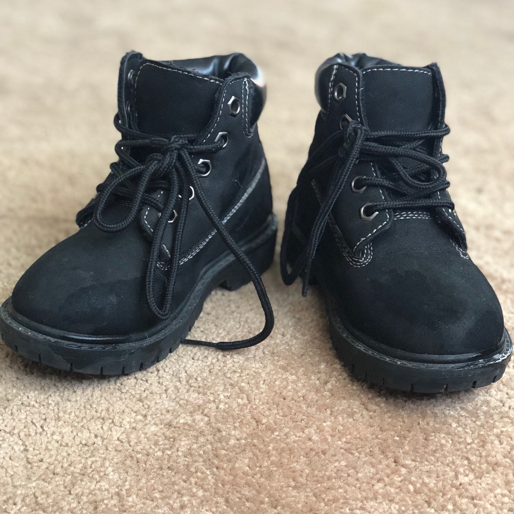 Black work boots